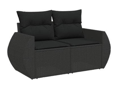 Black Woven Resin Wicker Outdoor Furniture Set - dlz1766461750591