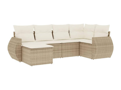 Beige Woven Resin Wicker Outdoor Furniture Set - dlz1766461732243
