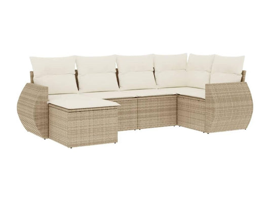 Beige Woven Resin Wicker Outdoor Furniture Set - dlz1766461732243