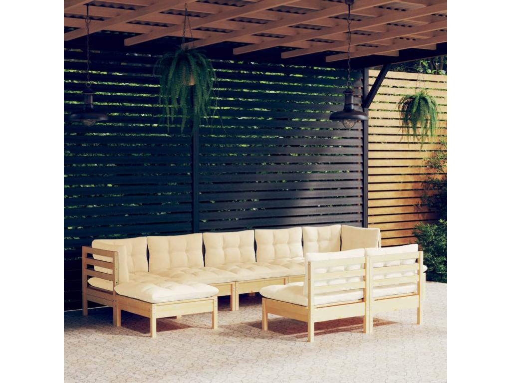 Pine Wood Outdoor Furniture Set