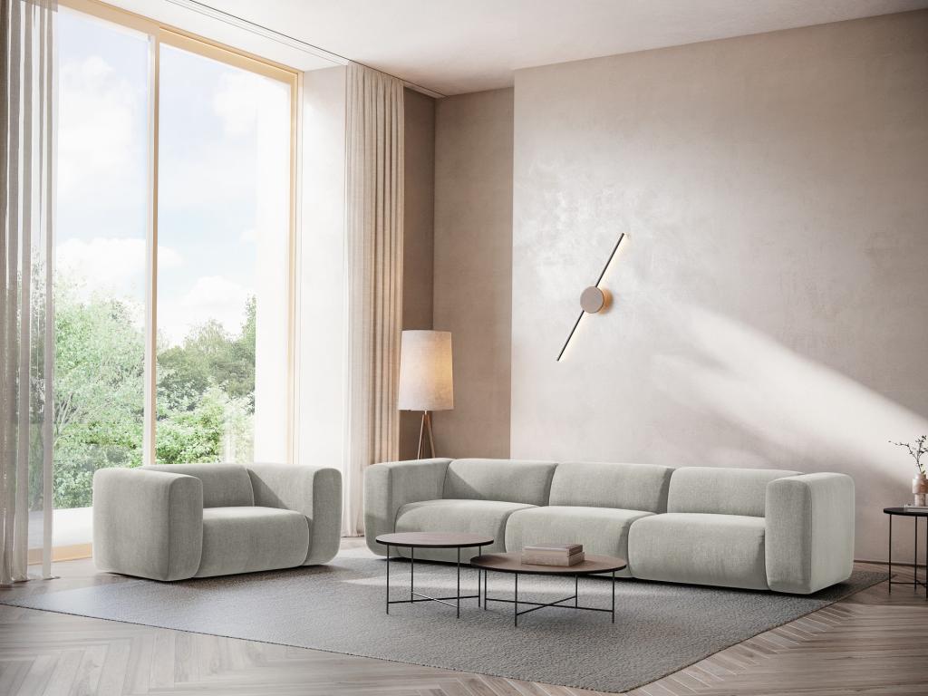 Beige Fabric Sofa - dlz1766461207203