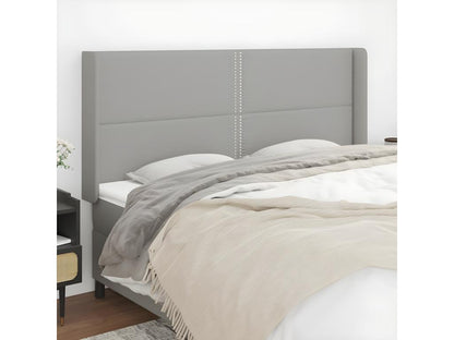 Gray Fabric Bed, 183 x 16 x 118 cm