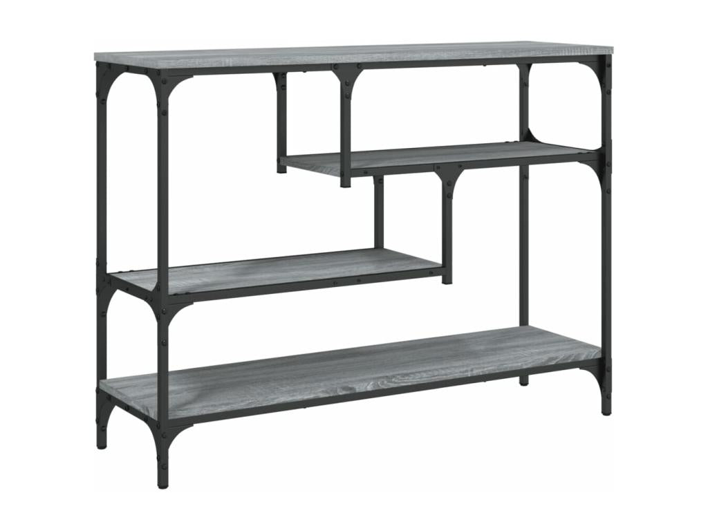 Gray Engineered Wood Table, 100 x 30 x 75 cm