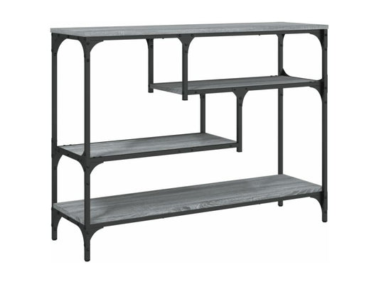 Gray Engineered Wood Table, 100 x 30 x 75 cm