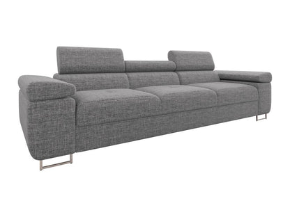 Gray Metal Sofa, 263 x 102 x 70 cm