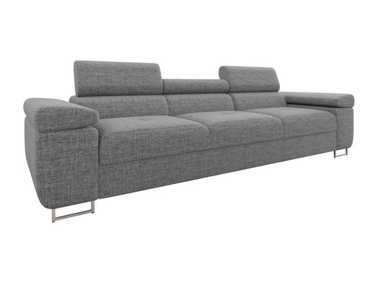Gray Metal Sofa, 263 x 102 x 70 cm