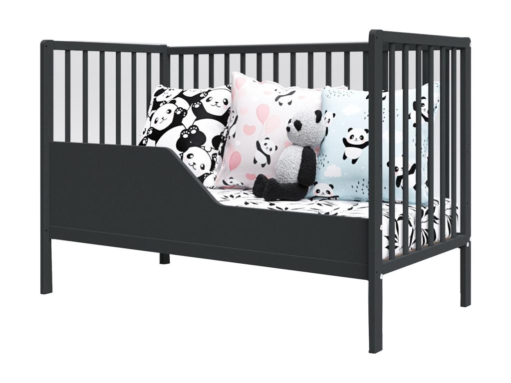 Anthracite Bed, 120 x 60 cm