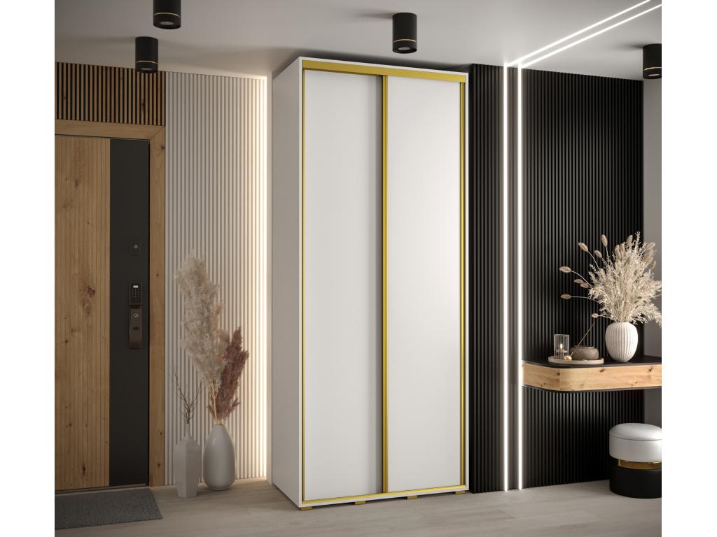 White Wardrobe, 100 x 60 x 235.2 cm