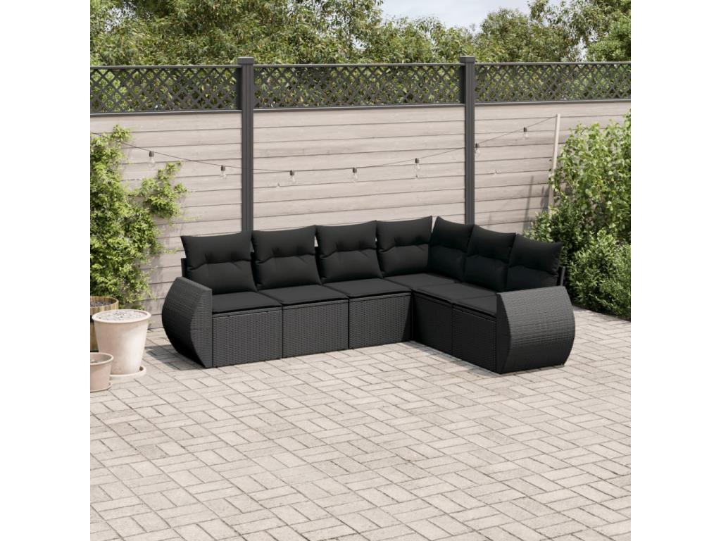 Black Woven Resin Wicker Outdoor Furniture Set - dlz1766461721565