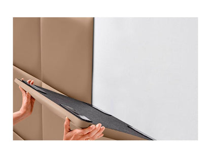 Brown Faux Leather Bed