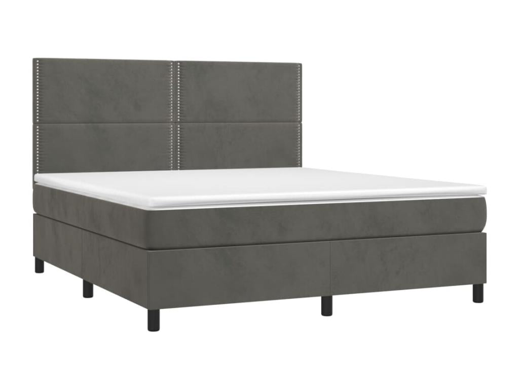 Gray Velvet Mattress, 180 x 200 cm
