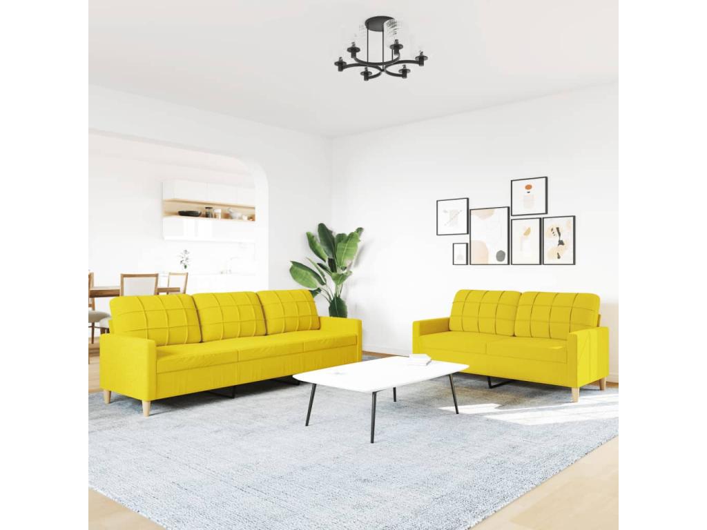 Yellow Fabric Home Furniture
