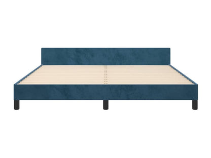 Blue Velvet Bed Frame, 160 x 200 cm