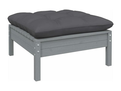 Gray Pine Wood Outdoor Furniture Set - dlz1766461725270