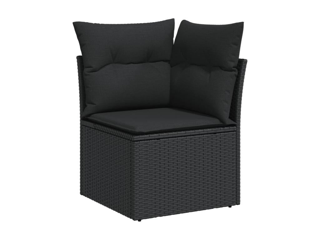 Black Woven Resin Wicker Outdoor Furniture Set - dlz1766461726225