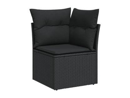 Black Woven Resin Wicker Outdoor Furniture Set - dlz1766461726225