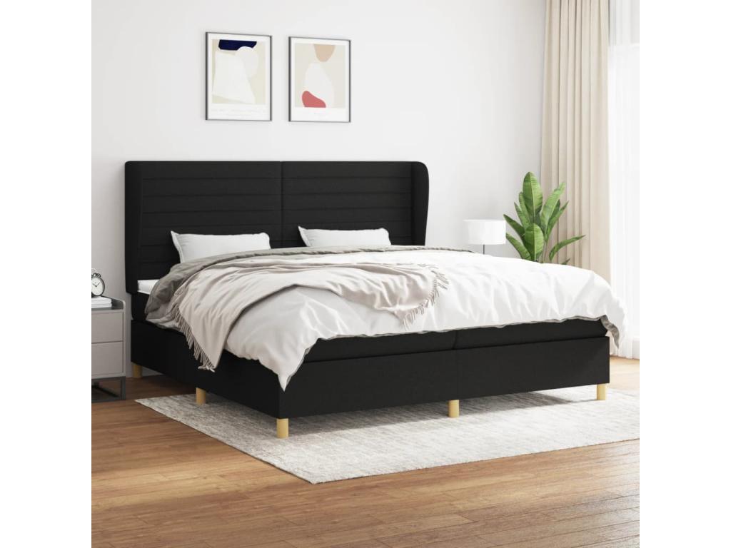 Black Fabric Mattress, 200 x 200 cm