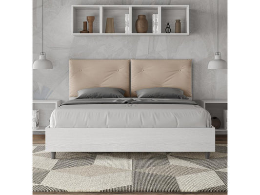 Faux Leather Bed, 160 x 190 cm