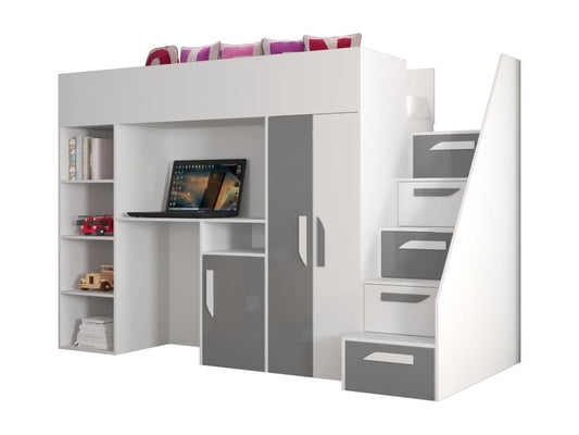 White Bed, 165 x 120 x 247 cm