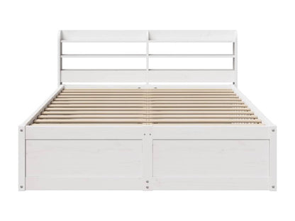 White Pine Wood Bed Frame, 140 x 200 cm
