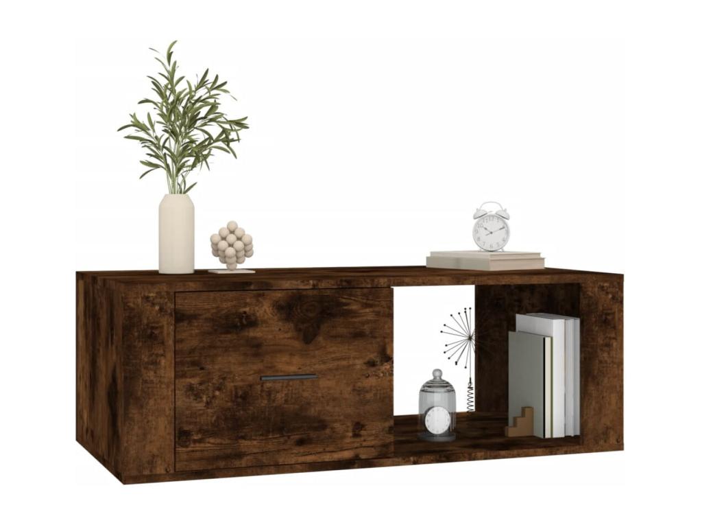 Brown Engineered Wood Coffee Table, 100 x 50.5 x 35 cm