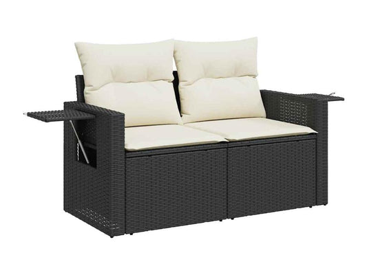 Black Woven Resin Wicker Outdoor Furniture Set - dlz1766461826612