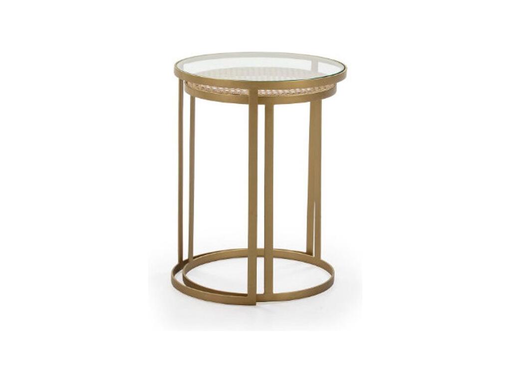 Gold Metal Side Table
