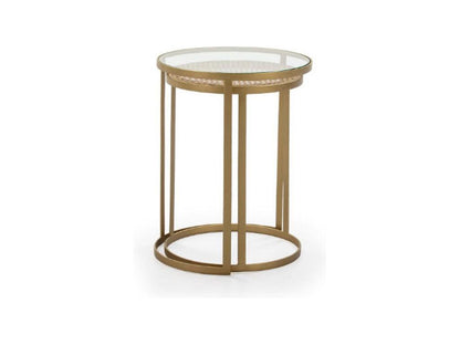 Gold Metal Side Table