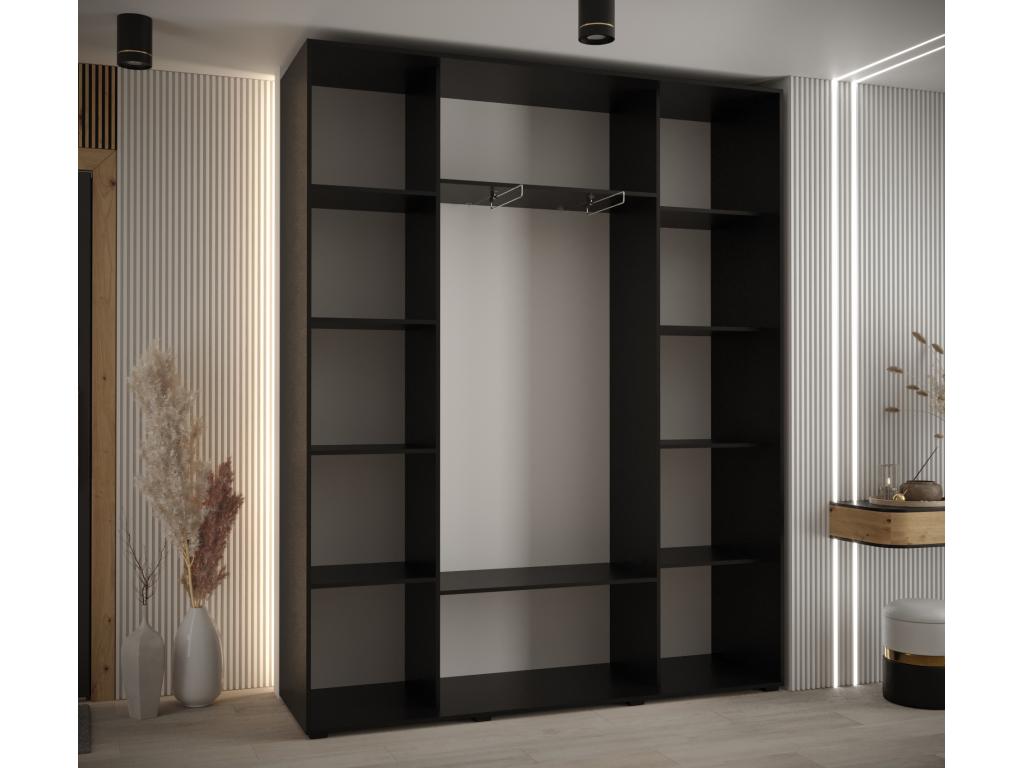Black Wardrobe, 190 x 45 x 235.2 cm