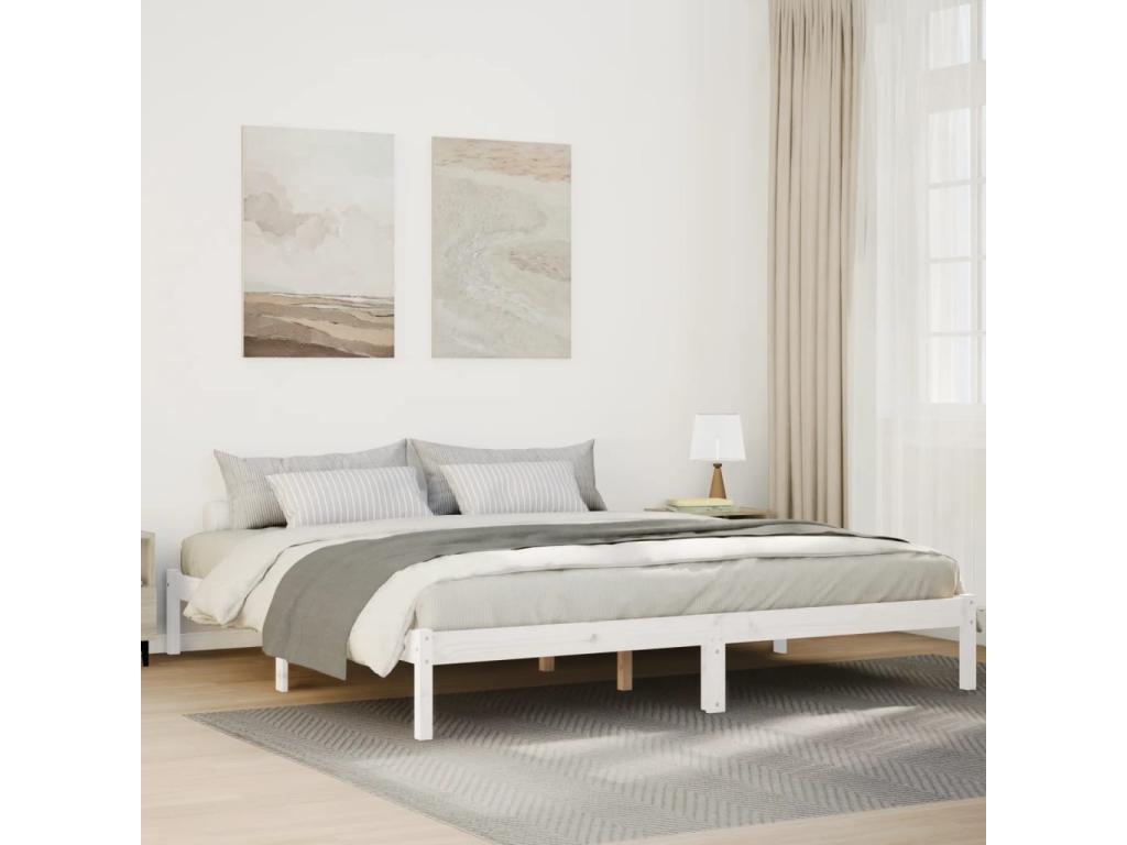 White Solid Wood Mattress, 200 x 210 cm