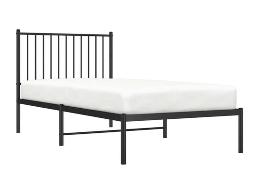 Black Metal Bed Frame, 90 x 190 cm