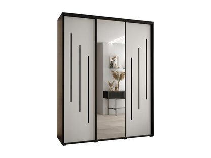 Black Wardrobe, 190 x 45 x 235.2 cm