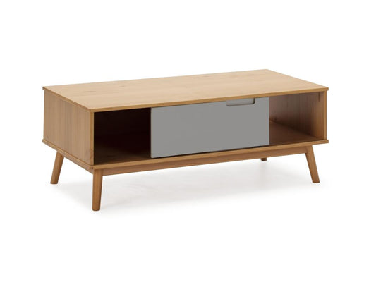 Brown Solid Wood Coffee Table