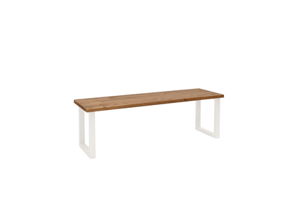 White Pine Wood Bench, 100 x 45 cm