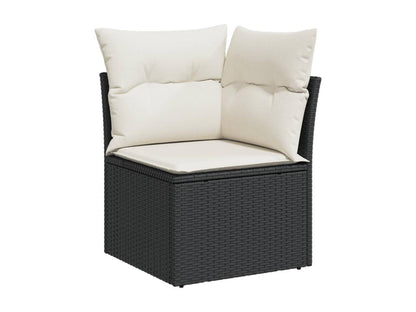 Black Woven Resin Wicker Outdoor Furniture Set - dlz1766461517483