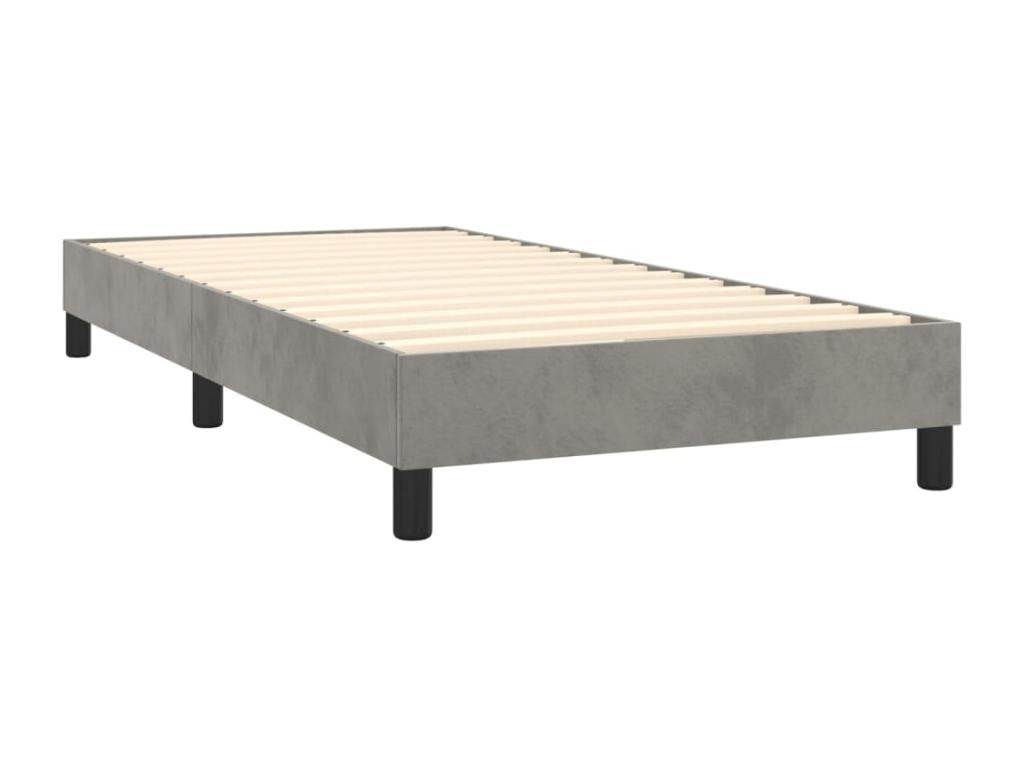 Gray Velvet Mattress, 100 x 200 cm - dlz1766461718181