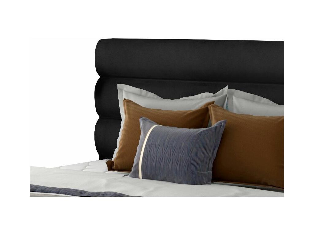 Black Velvet Bed, 200 x 200 cm