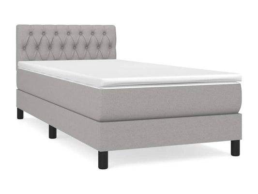 White Fabric Mattress, 90 x 190 cm
