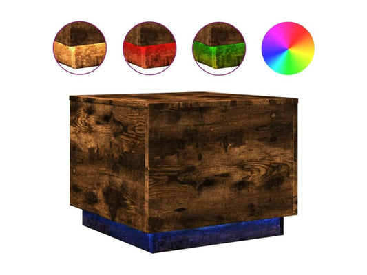 Natural Oak Wood Coffee Table, 50 x 50 x 40 cm