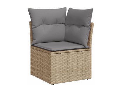 Beige Woven Resin Wicker Outdoor Furniture Set - dlz1766461769994