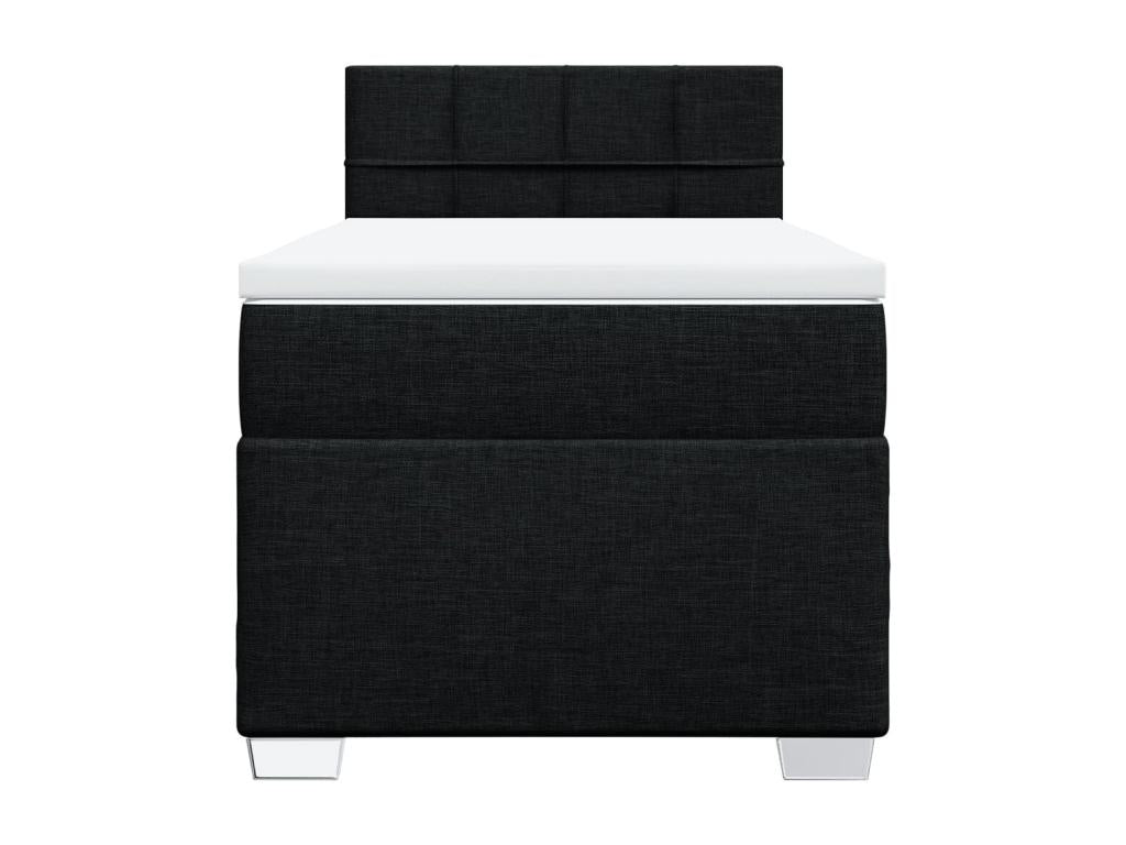 Black Fabric Mattress, 90 x 200 cm