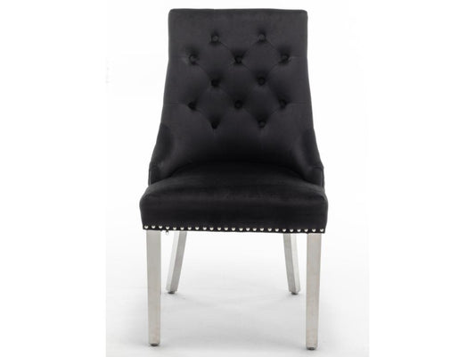 Black Velvet Chair - dlz1766461473481