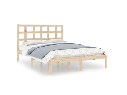 Brown Solid Wood Bed Frame, 120 x 190 cm
