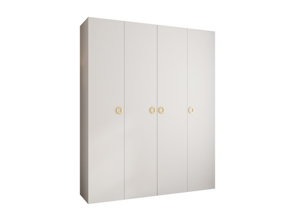 White Wardrobe, 200 x 40 x 245.5 cm