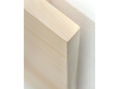 Beige Pine Wood Bed, 200 x 80 cm