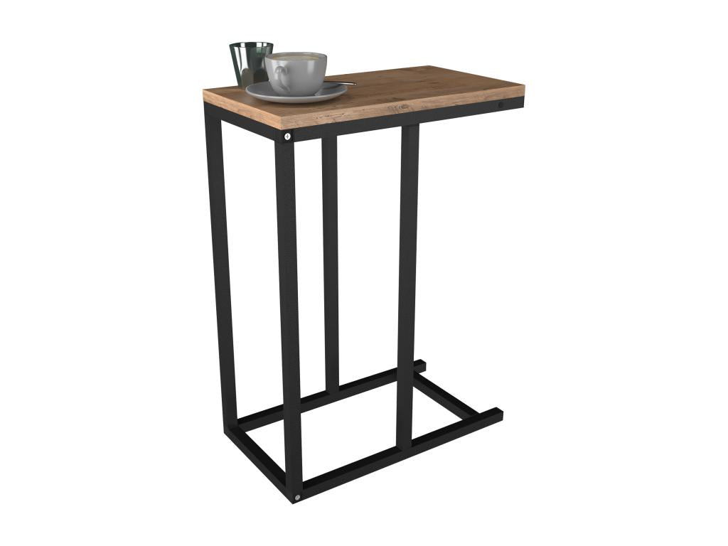 Brown Oak Wood Coffee Table