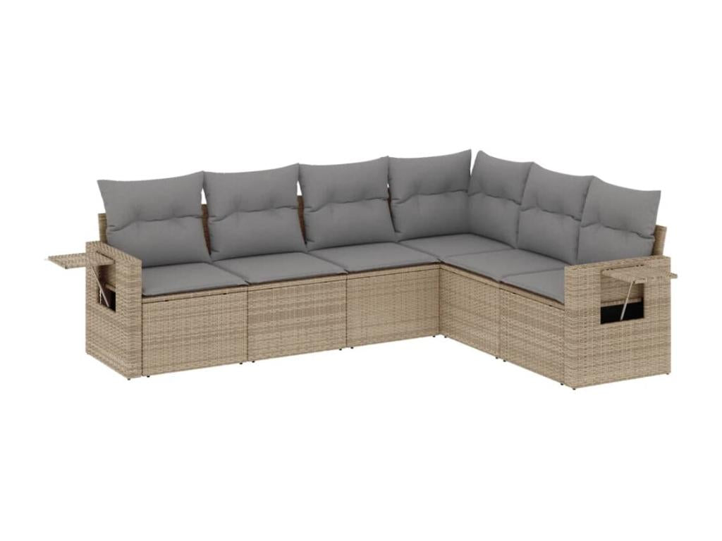 Beige Woven Resin Wicker Outdoor Furniture Set - dlz1766461690384