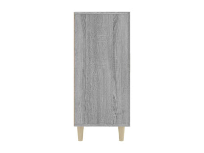Gray Engineered Wood Sideboard, 90 x 34 x 80 cm