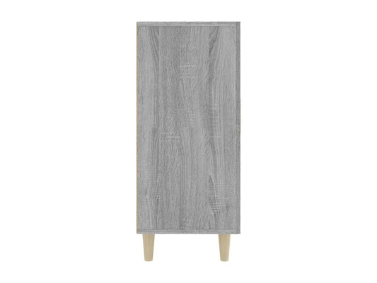 Gray Engineered Wood Sideboard, 90 x 34 x 80 cm