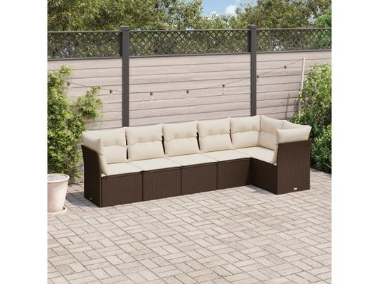 Brown Woven Resin Wicker Outdoor Furniture Set - dlz1766461413705